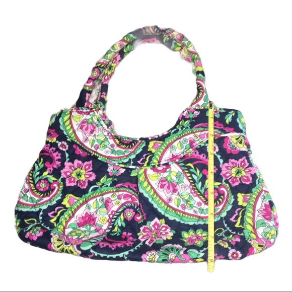 VERA BRADLEY RETIRED Petal Paisley Daisy Tote - Picture 5 of 7